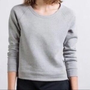 Everlane Gray Crewneck Sweatshirt gray size medium long sleeve 90% cotton top​​​